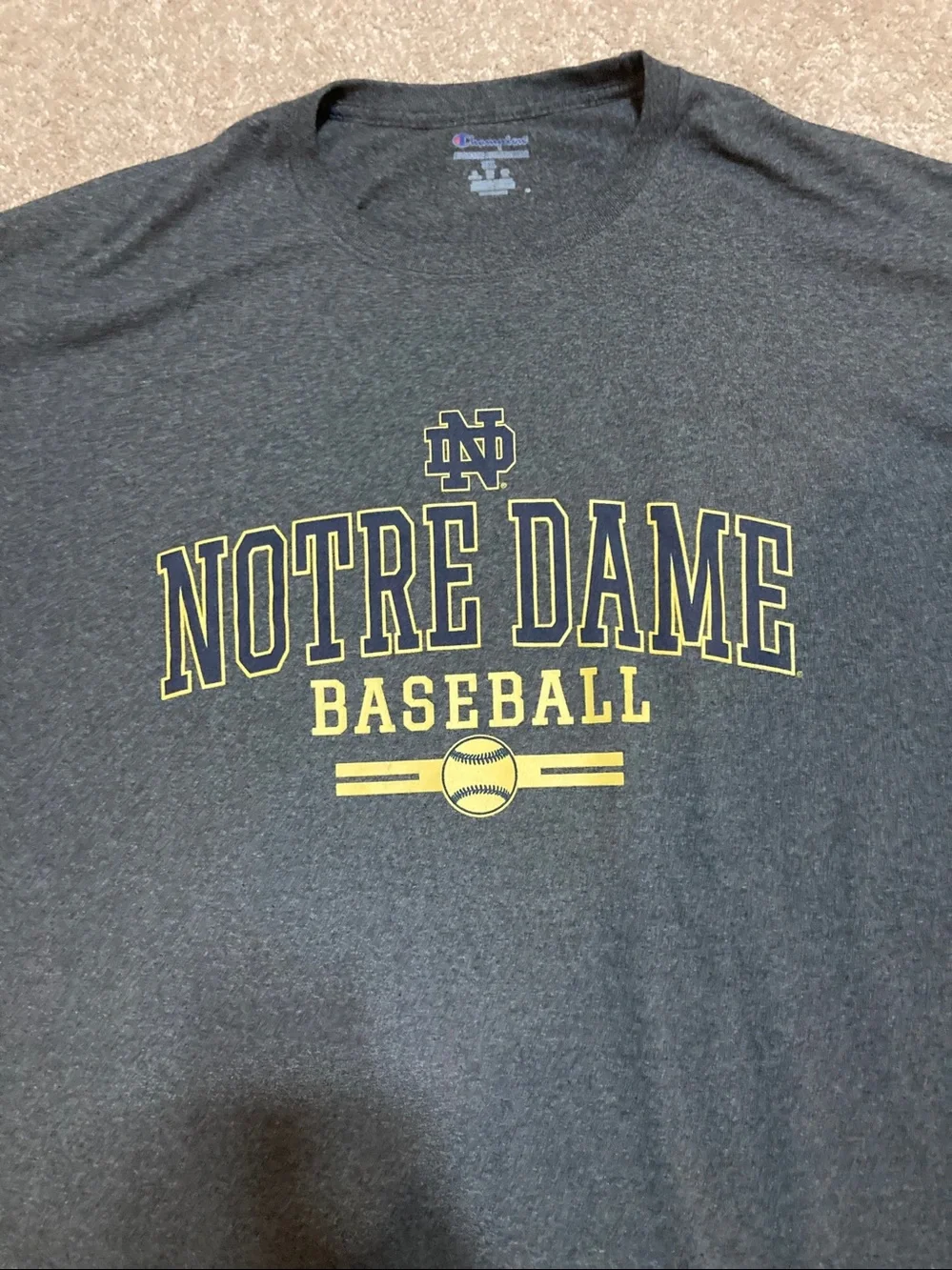 Notre Dame baseball t- shirt - Picture 2 of 5